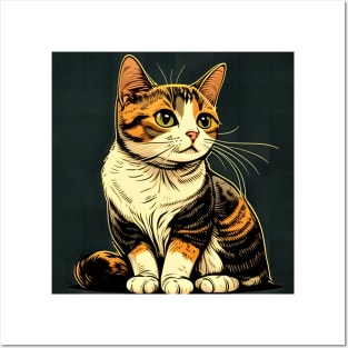 Cool Cat Thinking About Life - Cat Lover Posters and Art